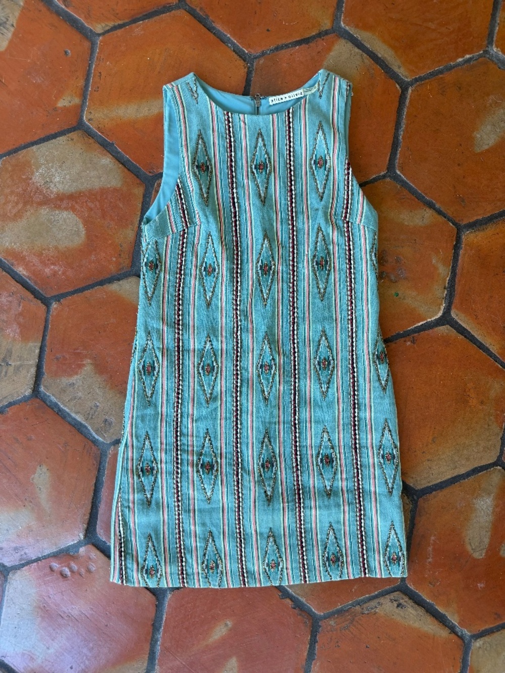 Alice & Olivia Aztec Beaded Dress